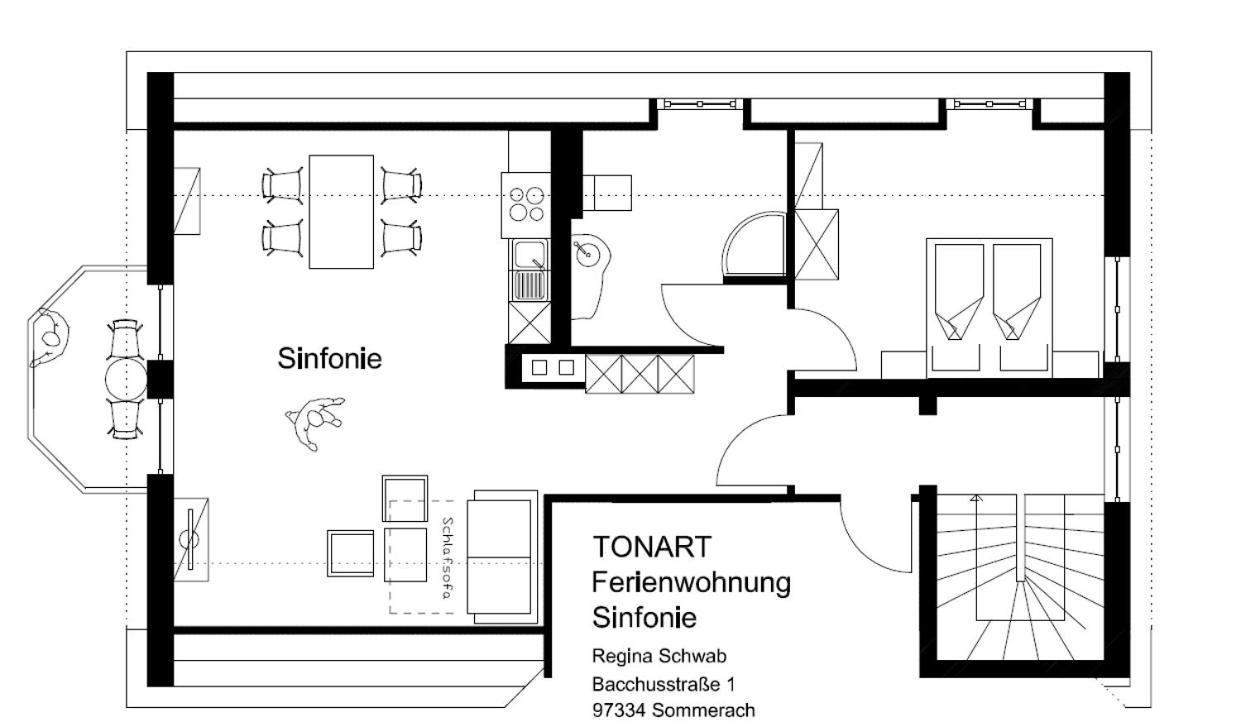 Ferienwohnung Tonart Зоммерах Екстер'єр фото